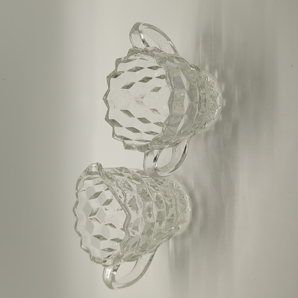 Fostoria or American clear cream and sugar - Picture 1 of 4